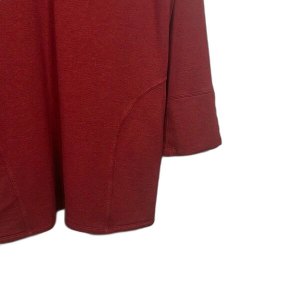 Soft Surroundings Red Long Sleeve Pullover Hoodie Size Large - Picture 5 of 14